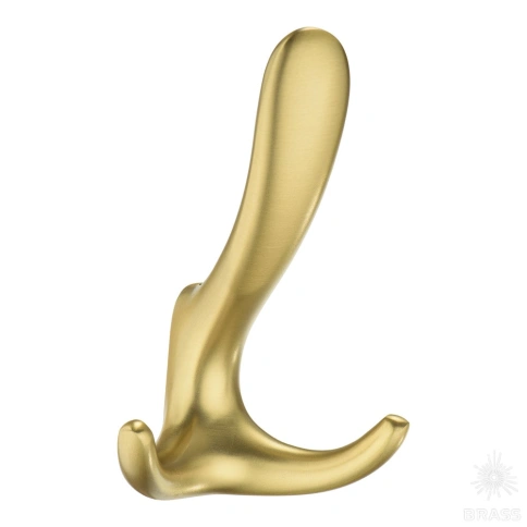 Brass Крючок мебельный трёхрожковый 2045 0078 GB матовая латунь фото 1