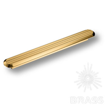Brass Ручка скоба 9020 0224 GL глянцевое золото 224 мм фото 1