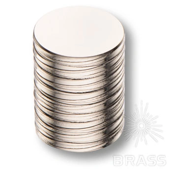 Brass Ручка кнопка 1484 0020 PN глянцевый никель фото 1