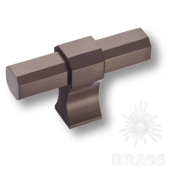 Brass Ручка кнопка 8720 0008 BBN-BBN черный матовый никель фото 1