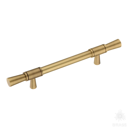 Brass Ручка скоба 2553-013-128 латунь состаренная латунь 128 мм фото 1