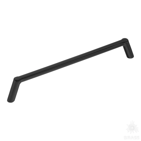 alt="Купить Ручка скоба 391-160-Matt Black черный 160 мм Brass. Мебельная фурнитура оптом и в розницу."