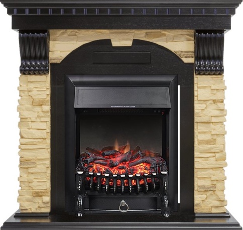 Каминокомплект Dublin - Венге / Сланец с очагом Fobos FX Black фото 2