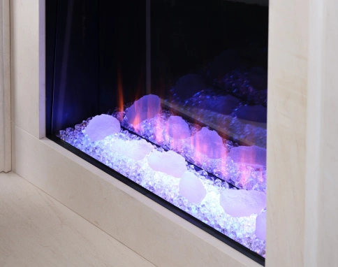 Фронтальный электрокамин с обогревом BRITISH FIRES New Forest 650SQ with Signature logs фото 7