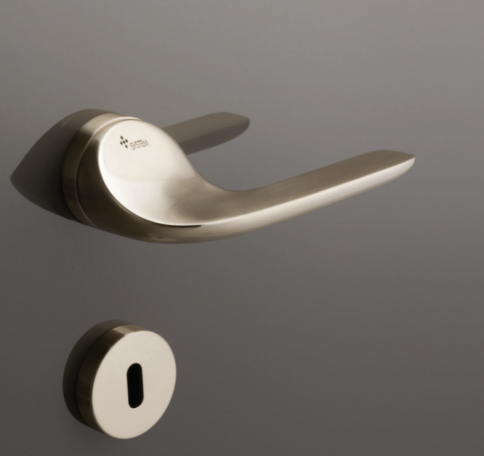 Brass Ручка дверная HA136RO12 NB FORTUNA никель фото 1