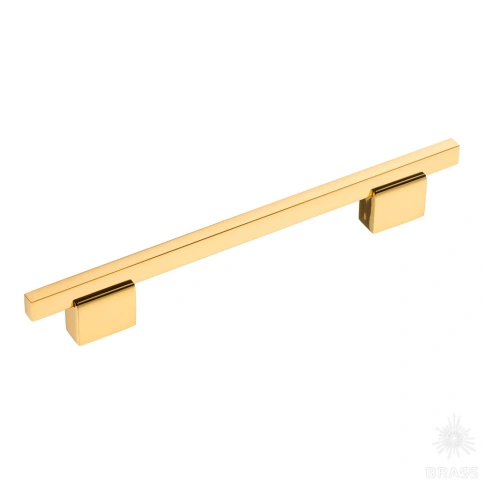 Brass Ручка скоба 2552-003-160 латунь глянцевое золото 160 мм фото 1