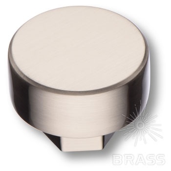 Brass Ручка кнопка 4126 002MP08 сатинированный никель  фото 1