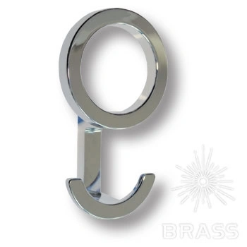 Brass Крючок мебельный трёхрожковый 716MP02 глянцевый хром фото 1