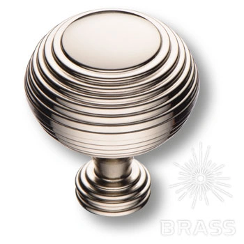 Brass Ручка кнопка 1937 0038 PN глянцевый никель фото 1
