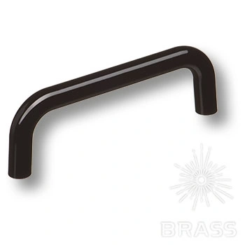 Brass Ручка скоба детская 627NE чёрный глянцевый 96 мм фото 1
