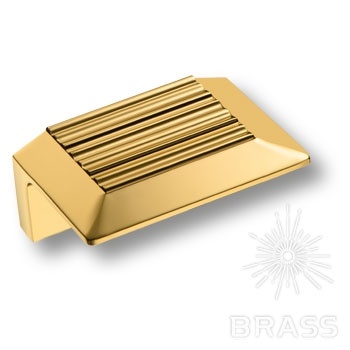 Brass Ручка кнопка 9060 0032 GL глянцевое золото 32 мм фото 1