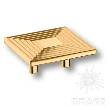 Brass Ручка кнопка 4203 032MP11 глянцевое золото 32 мм фото 1