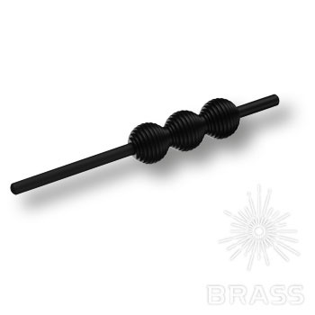Brass Ручка скоба 3041 0190 Matt Black Petra CIZGILI чёрный матовый 32 мм фото 1