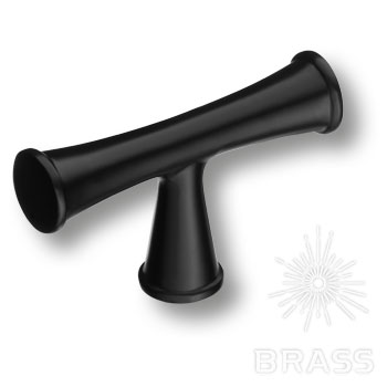 Brass Ручка кнопка 43-Matt Black черный фото 1