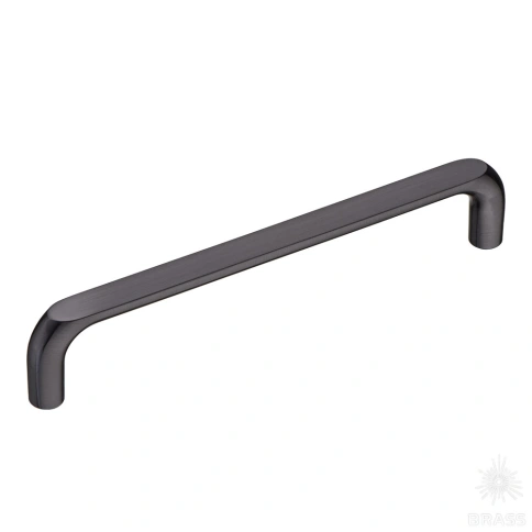 alt="Купить Ручка скоба 395-160-Black Chrome темный графит 160 ммBrass. Мебельная фурнитура оптом и в розницу. в Ивановской области и Иванове"