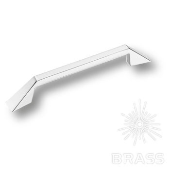 Brass Ручка скоба 6843-400 глянцевый хром 128 мм фото 1