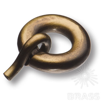 Brass Ручка кольцо морская коллекция 2569.0047.001 античная бронза фото 1