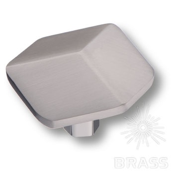 Brass Ручка кнопка 4129 001MP08 сатинированный никель фото 1
