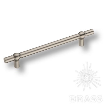 Brass Ручка скоба 6862-038 сатиновый никель 128 мм фото 1