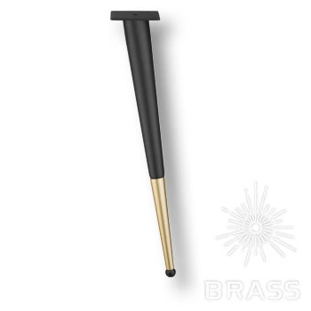 Brass Опора мебельная KMA-0125-0510-B13-C25 Black/Matt Gold черный/матовое золото 510 мм фото 1
