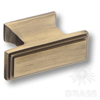 Brass Ручка скоба 4237 0016 ABM состаренная латунь 16 мм фото 1