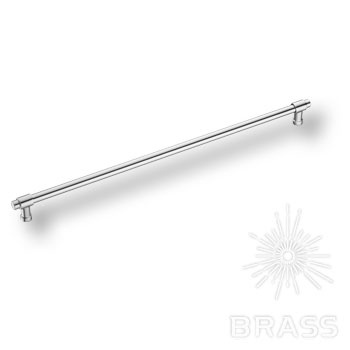 Brass Ручка рейлинг 4686 0416 CR-CR глянцевый хром 416 мм фото 1