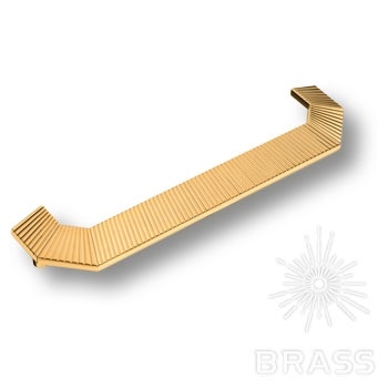 Brass Ручка скоба 1213 224MP11 глянцевое золото 224 мм фото 1