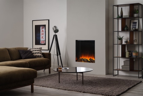 Фронтальный электрокамин с обогревом BRITISH FIRES New Forest 650SQ with Signature logs фото 2