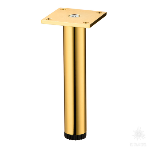 Brass Опора мебельная 1390.140 Gold Miranda глянцевое золото 140 мм фото 1