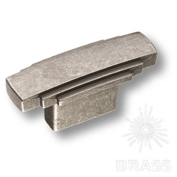 Brass Ручка кнопка 4215 0016 OSM старое серебро 16 мм фото 1