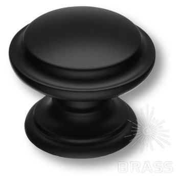 Brass Ручка кнопка 8462-032 черный фото 1