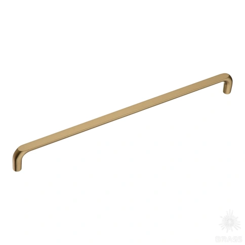 alt="Ручка скоба 395-320-Champagne Gold матовая латунь 320 мм Brass в Иванове и области"