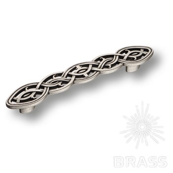 Brass Ручка скоба 15.071.128.16 старое серебро 128 мм фото 1