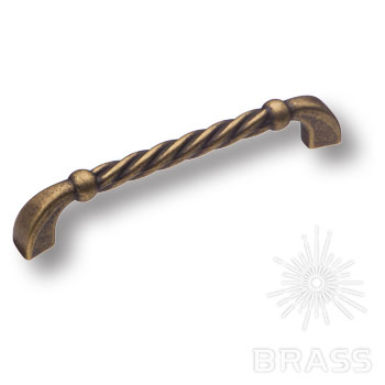 Brass Ручка скоба 7581-831 старая бронза 128 мм фото 1