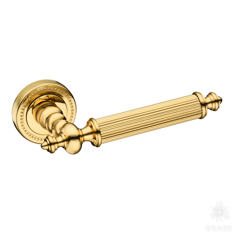 Brass Ручка дверная 0212-003R латунь, глянцевое золото фото 1