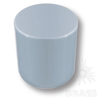 Brass Ручка кнопка 8161-580 BLUE BRIGHT глянцевый голубой фото 1