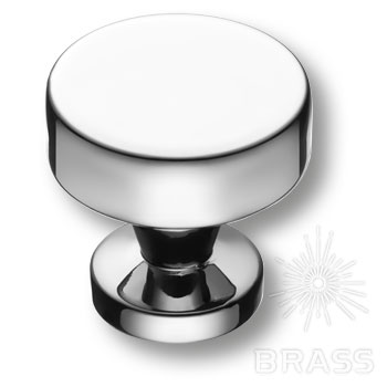 Brass Ручка кнопка 30-Chrome глянцевый хром фото 1
