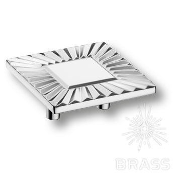 Brass Ручка кнопка 4205 032MP02 глянцевый хром 32 мм фото 1