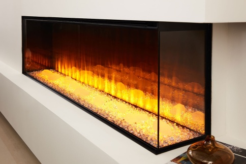 Трехсторонний электрокамин с обогревом BRITISH FIRES New Forest 2400 with Signature logs - 2400 мм фото 27