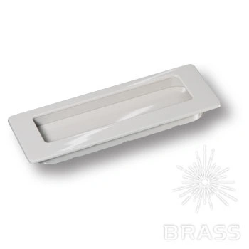 Brass Ручка врезная 3701-582 GREY BRIGHT глянцевый серый фото 1
