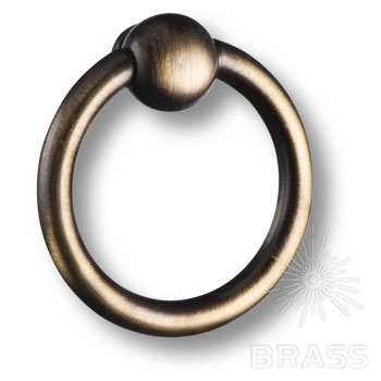 Brass Ручка кольцо 15.201.01.04 старая бронза фото 1