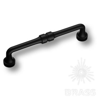 Brass Ручка скоба 551-128-Matt Black матовый черный 128 мм фото 1