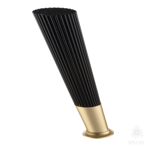 Brass Опора мебельная 3510 0160 Matt Black/Gold Varak SUIT черный/матовое золото 160 мм фото 1
