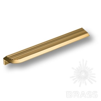 Brass Ручка скоба 9066L 0224 GL глянцевое золото 224 мм фото 1