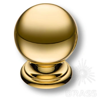 Brass Ручка кнопка 8352-100 глянцевое золото фото 1