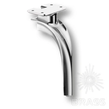 Brass Опора мебельная 2390 0210 Chrome CRUZ глянцевый хром 210 мм фото 1
