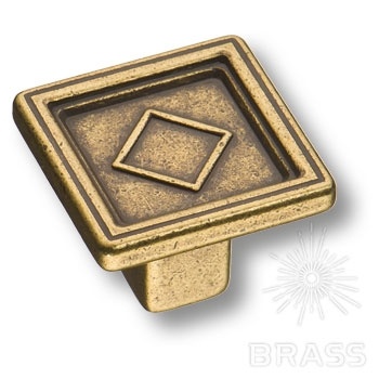 Brass Ручка кнопка 15.320.00.12 античная бронза фото 1