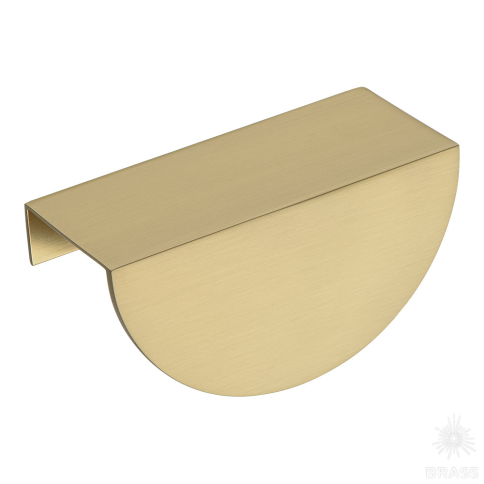 Brass Ручка торцевая 1233-64-Champagne Gold матовая латунь 64 мм фото 1