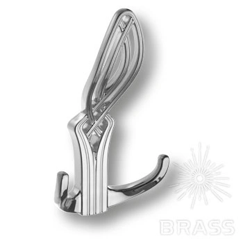Brass Крючок мебельный трёхрожковый 748MP02 глянцевый хром фото 1