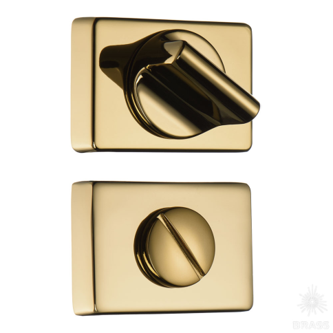 Brass Накладка с поворотной кнопкой RO15W6 GL ROSET глянцевое золото фото 1